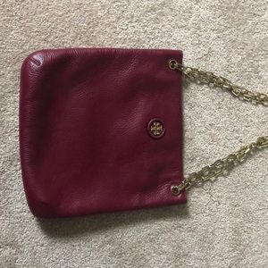 Burgundy authentic Tory Burch bag